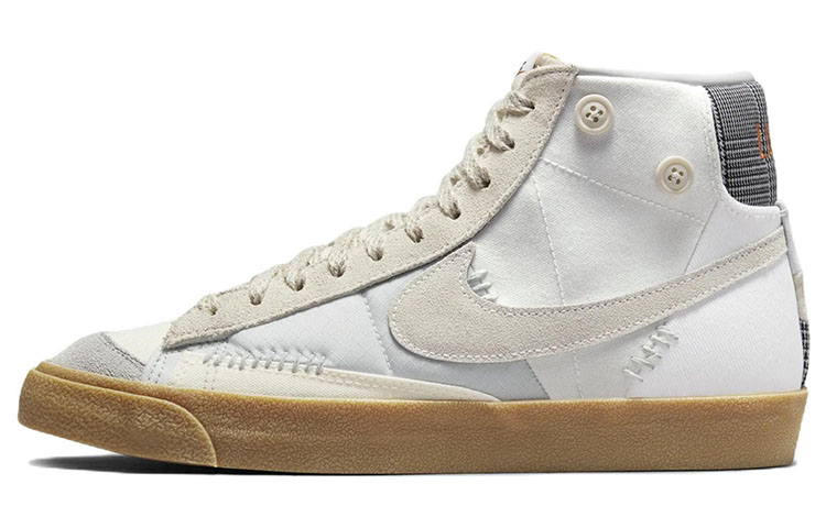 Nike Blazer 77 Vintage \"Voodoo\" Voodoo Doll Mid-top Sneakers Men's Gray White