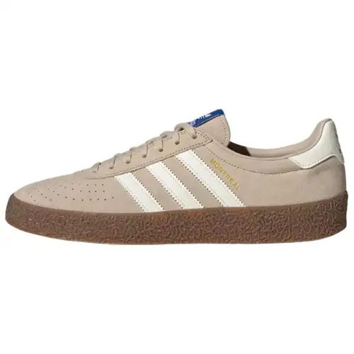 Adidas Originals Montreal Abrasion Resistant Low top Skateboard Shoes Unisex Beige