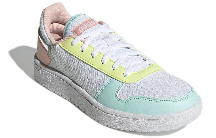 Женские кроссовки adidas neo Hoops 2.0 (бело-розовые) — фото 3