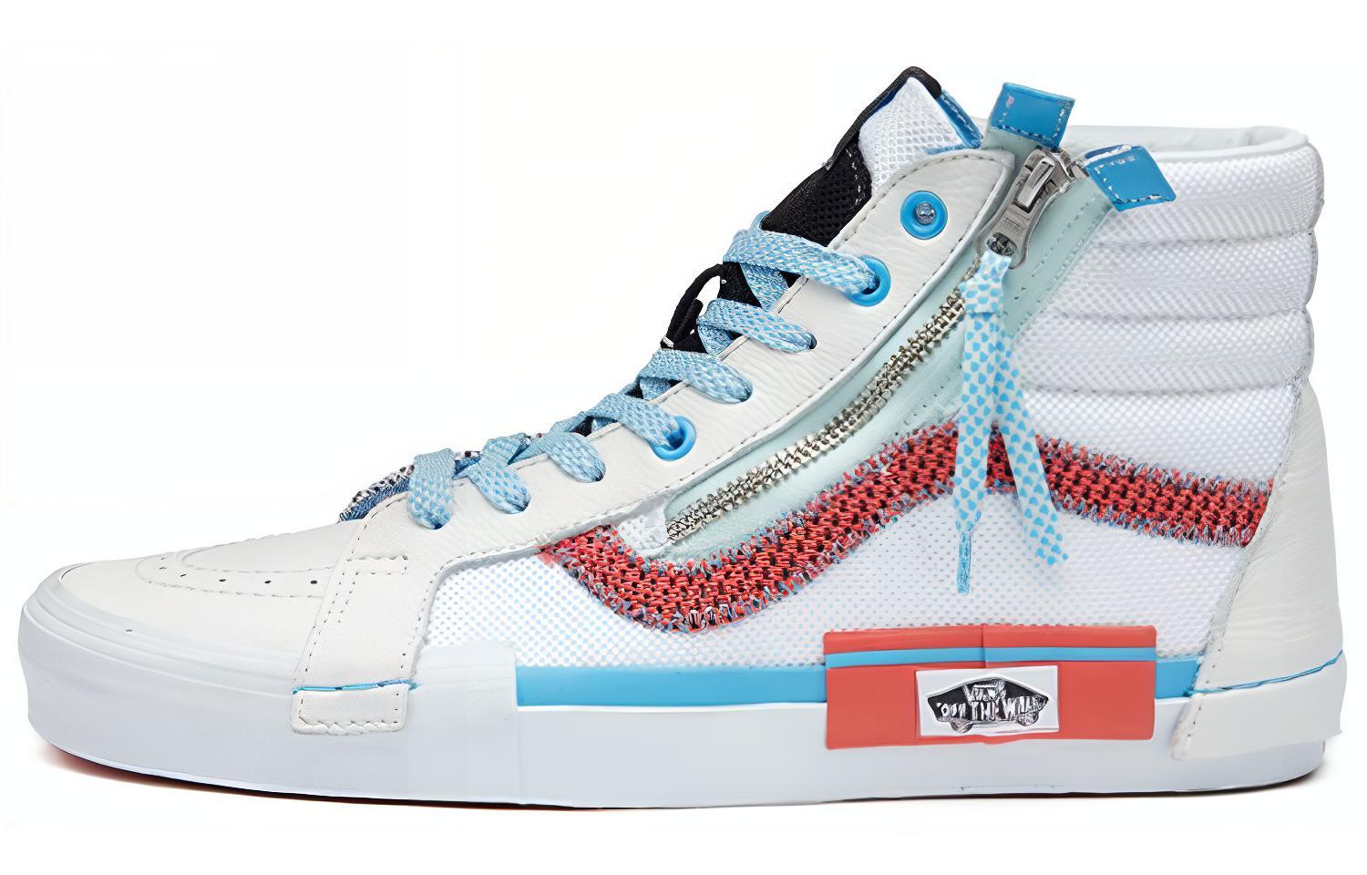 Vans SK8 Cap Deconstructed High Top Sneakers Women's White