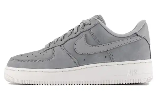 Nike Air Force 1 Low ''Grey Nubuck'' Anti-Slip And Wear-Resistant Lightweight Low-Top Skateboard Shoes Matte Gray