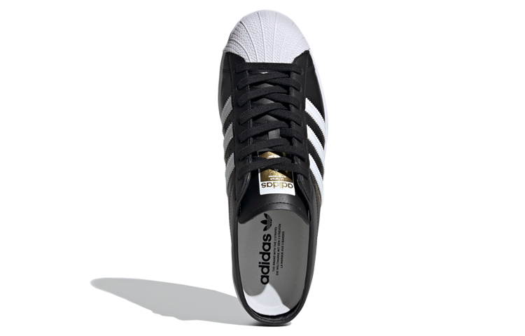 Слипоны adidas Mule (черно-белые) — фото 5