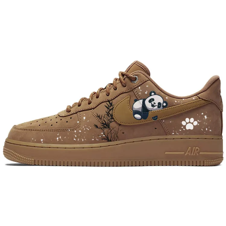 Nike Air Force 1 White Snow No Trace, Bamboo Grove Panda Slip Resistant Abrasion Resistant