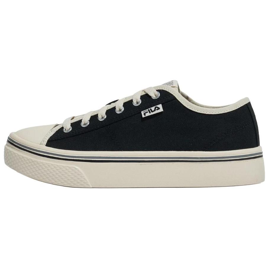 FILA Scanline Comfortable Abrasion Resistant Abrasion Resistant Low top Skateboard Shoes Unisex Black