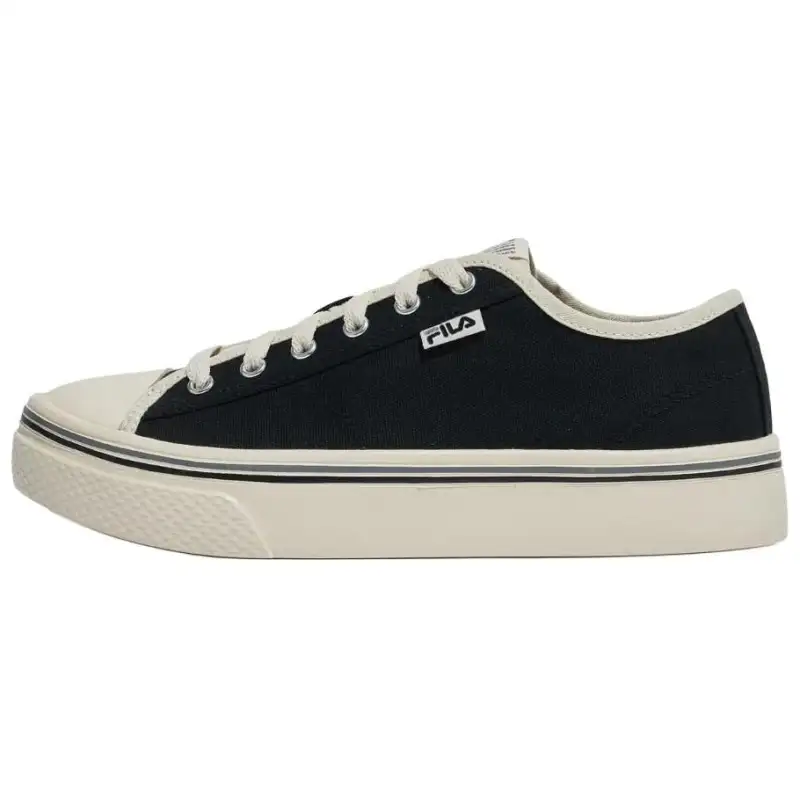 FILA Scanline Comfortable Abrasion Resistant Abrasion Resistant Low top Skateboard Shoes Unisex Black