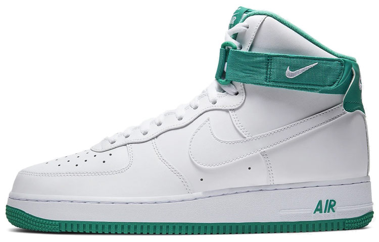Кроссовки Nike Air Force 1 Neptune Green (бело-зеленые)