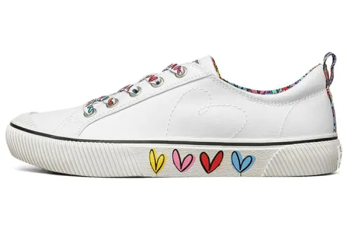 James Gold Crown x Skechers Bob's Wilder Low top Skateboard Shoes Women's White