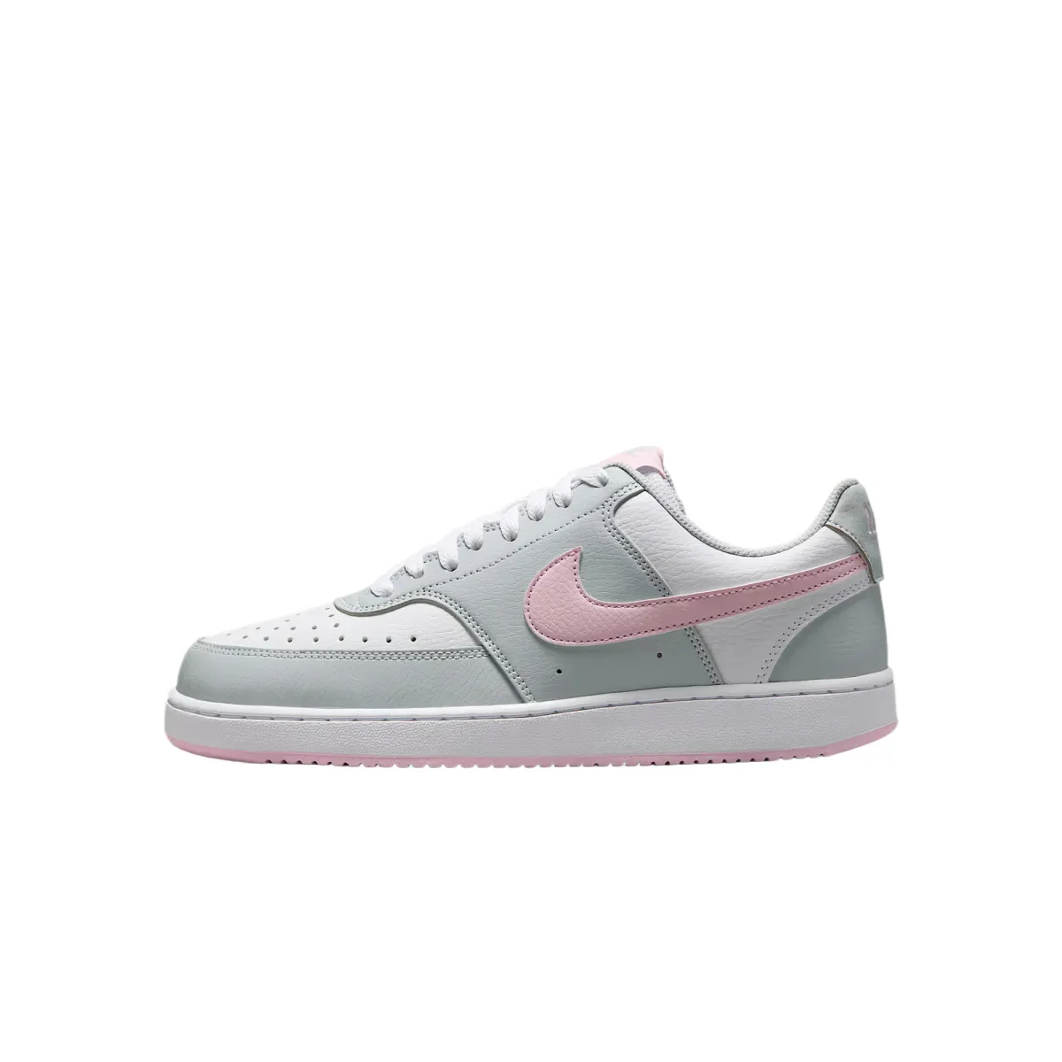 Nike Court Vision Synthetic Leather Low top Skateboard Shoes Women's Gray