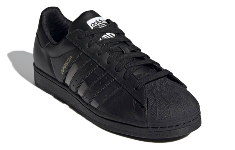 Кеды adidas originals Superstar (черно-серебряные) — фото 3