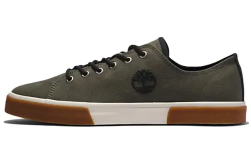 Timberland Skateboard Shoes Men's Low Top Army Green