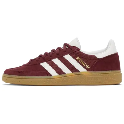 Adidas Originals HANDBALL SPEZIAL Soft And Comfortable Low top Skateboard Shoes Men's Burgundy