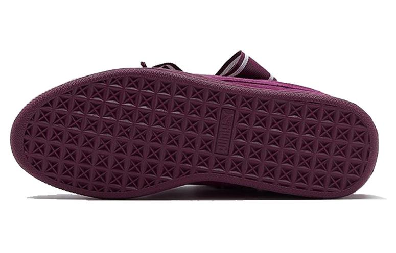 Женские кеды PUMA Suede Heart Satin II (фиолетовые) — фото 5