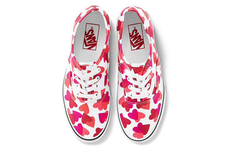 Кеды Vans Authentic (бело-красные) — фото 3
