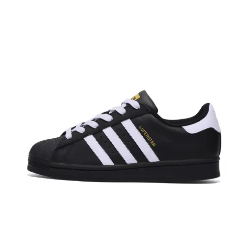 Adidas Originals SUPERSTAR Slip Resistant Abrasion Resistant Low top Skateboard Shoes Unisex Black