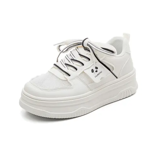 HUANQIU PU, Textile Abrasion Resistant Breathable Abrasion Resistant Breathable Low top Skateboard Shoes Women's