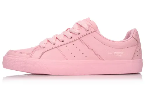 Li Ning Skateboard Shoes Women's Low Top Pink