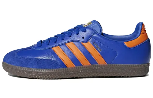 Adidas Originals Samba Skateboard Shoes Men's Low Top Blue