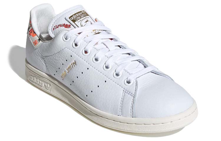 Женские кеды adidas originals StanSmith (бело-золотые) — фото 3