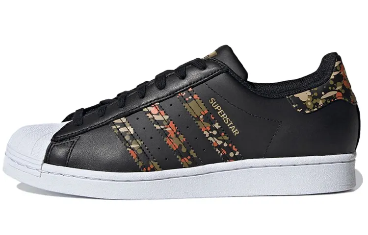 Adidas Superstar Core Black Fox Orange