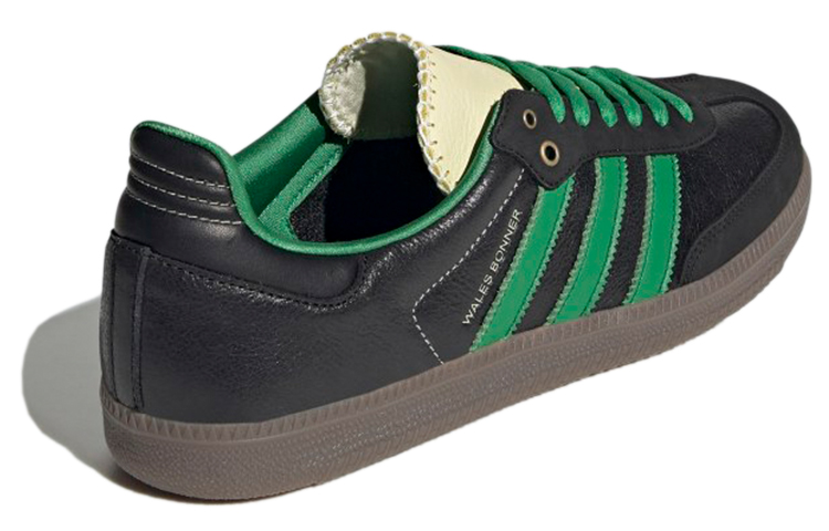 Кеды adidas originals x Wales Bonner Samba (черно-зеленые) — фото 4