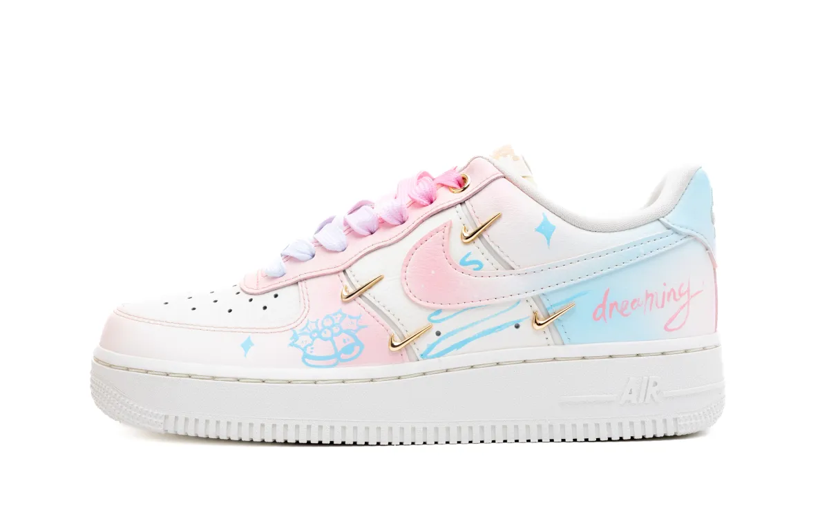 Nike Air Force 1 Maris Sal Milk Cream Skateboard Shoes Women's White
