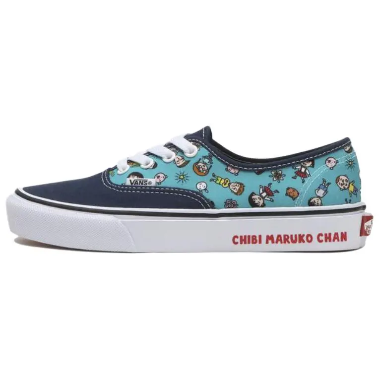 Vans x Momoko Sakura Slip on Abrasion Resistant Low top Skateboard Shoes Unisex Blue