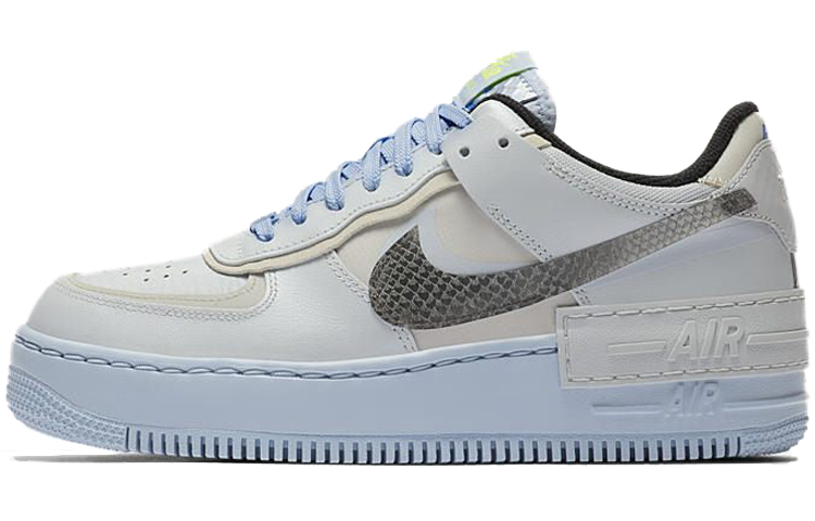 Женские кроссовки Nike Air Force 1 Shadow (голубые) — 雾蓝 — фото 1