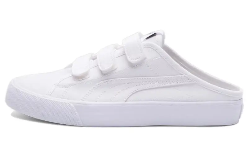 PUMA Bari Mule Cushioning Abrasion Resistant Cushioning, Wear Resistant Low top Skateboard Shoes Women's White