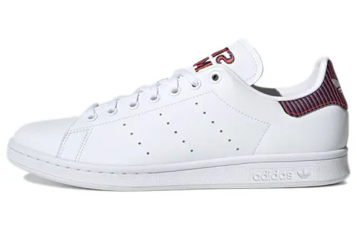 Adidas Originals Stan Smith Abrasion Resistant Low top Skateboard Shoes White Black Red