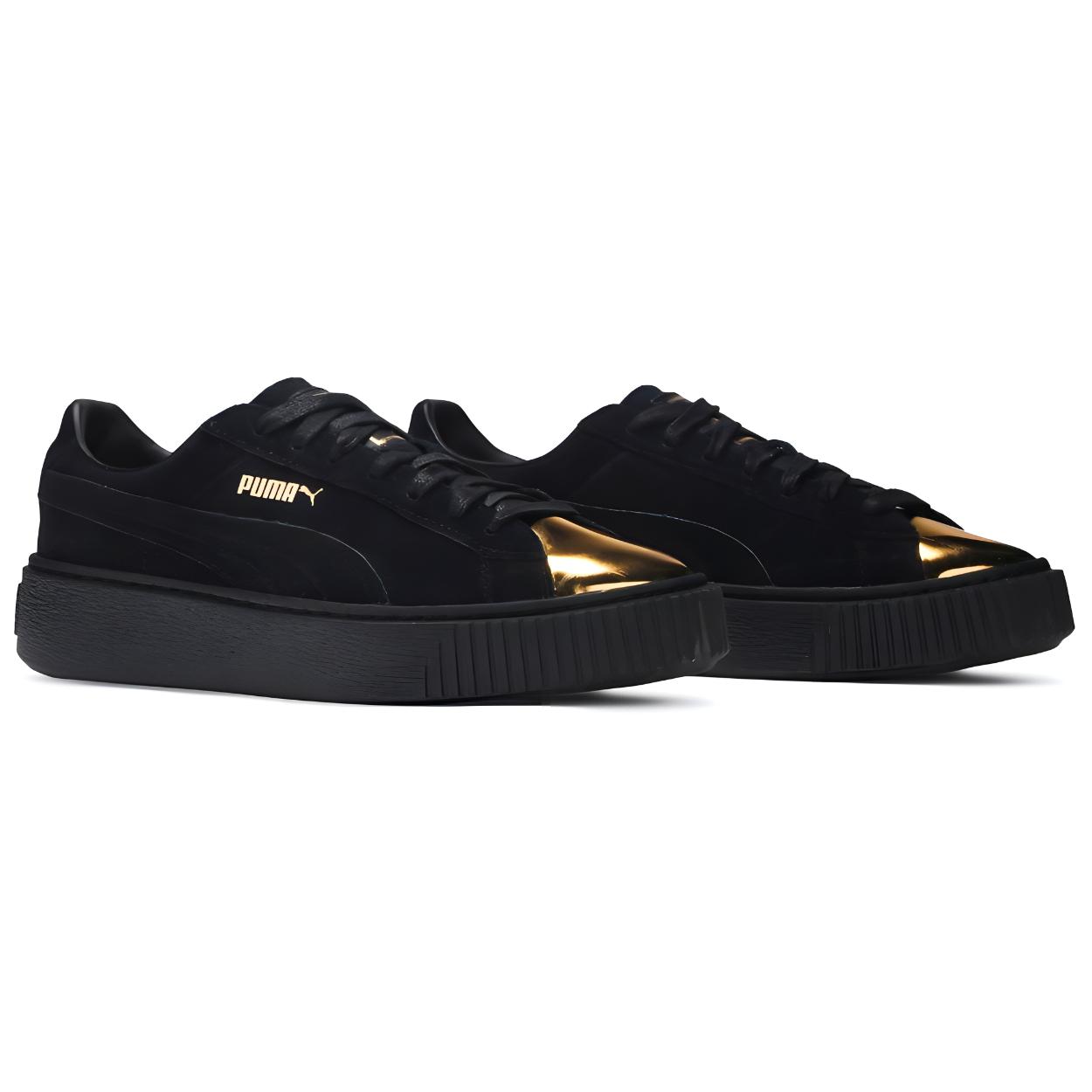 Женские кеды PUMA Suede Gold (золотые) — фото 4