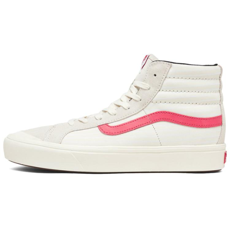 Vans Style 138 ComfyCush LX comfortable and versatile high-top sneakers for men and women, red and white