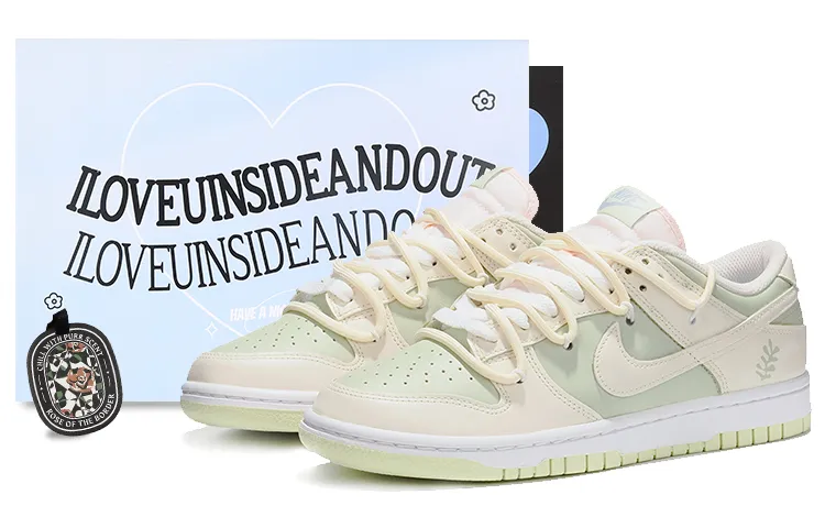 Nike Dunk Low Lime Ice Low top Skateboard Shoes Women's Beige Green