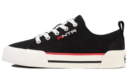 Anta Life Collection Low top Skateboard Shoes Women's Black Red White