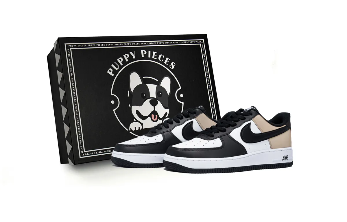 Nike Air Force 1 Puppy Fragment, Special Shoe Box Low top Skateboard Shoes Men's White