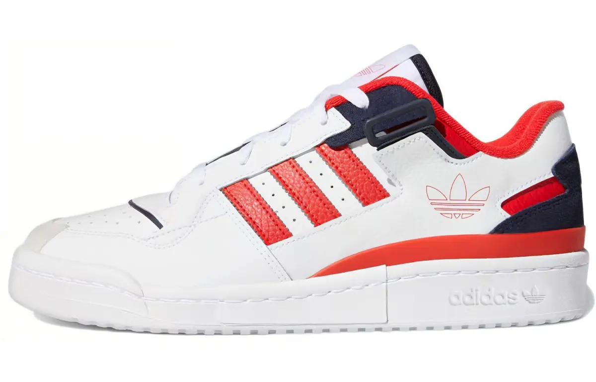 Adidas Forum Exhibit Low 'Cloud White Red'