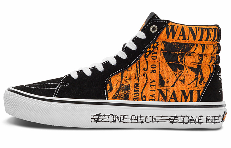 Sk8 One Piece x Sk8 Skate Vans-Hi 'Nami'