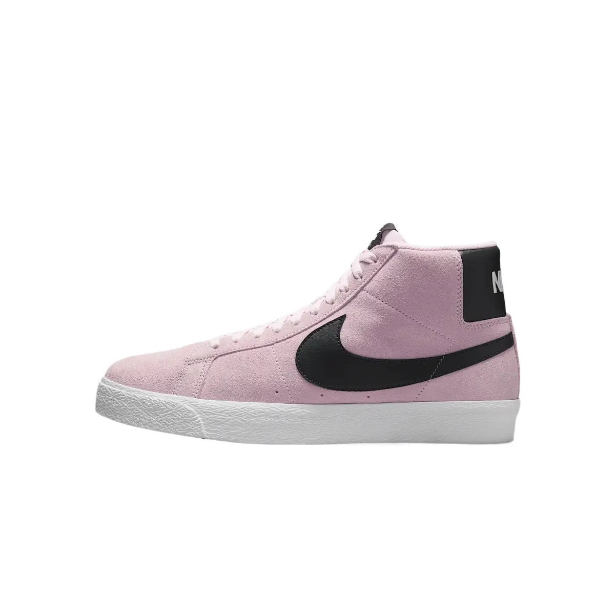 Nike SB Zoom Blazer Skateboarding Comfortable Stylish High-Top Skate Shoes Unisex Foam Pink