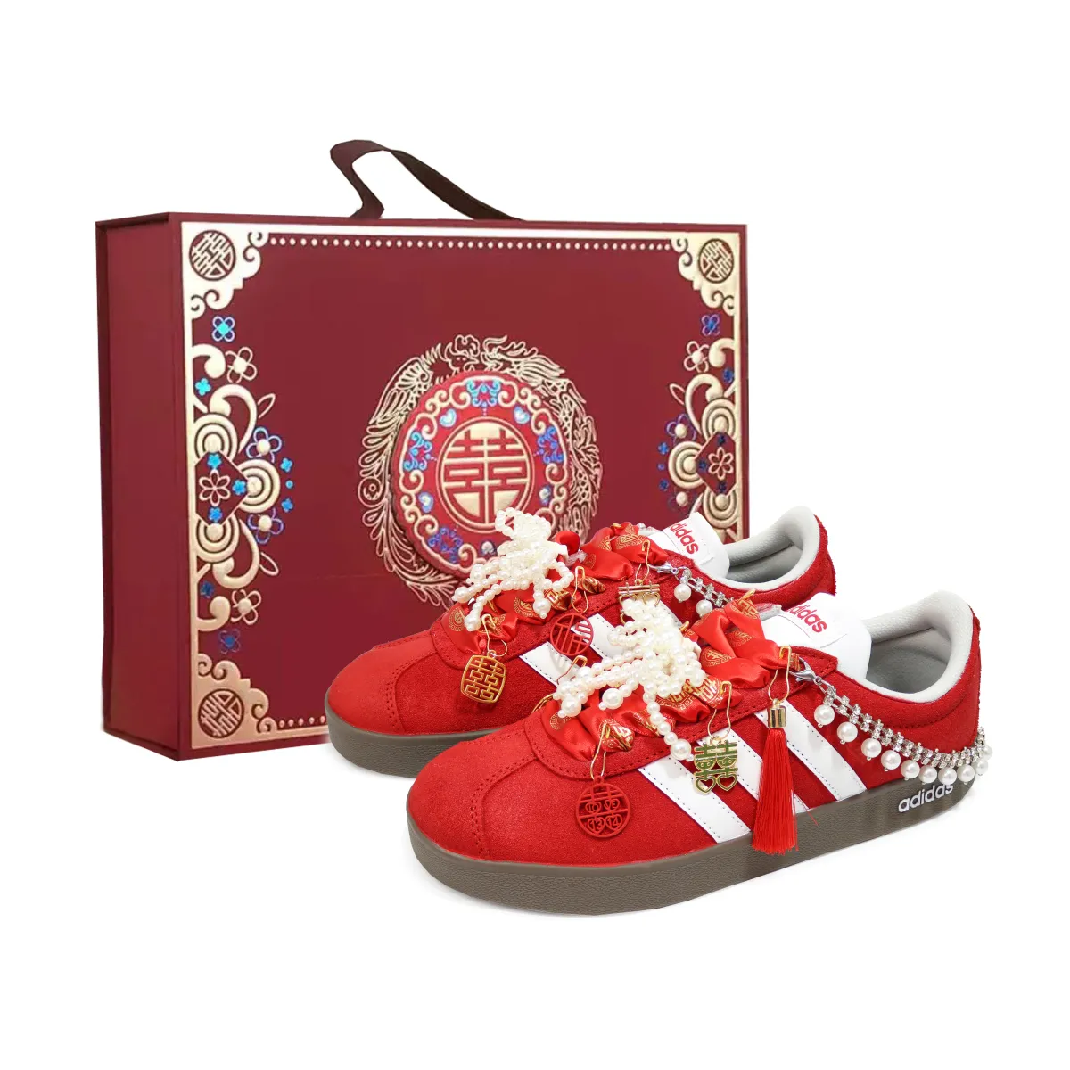 Adidas A Dream Beyond The Curtain, Box Slip Resistant Low top Skateboard Shoes Women's Red