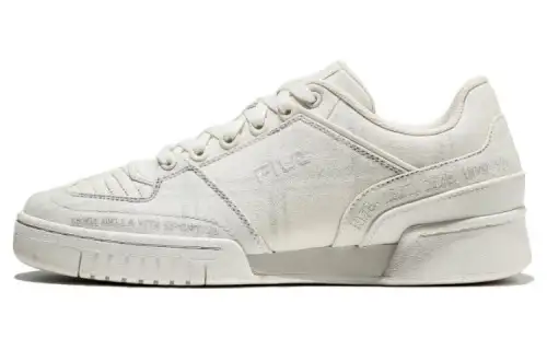 FILA Targa OG 1988 Abrasion Resistant Low top Skateboard Shoes Unisex White Korean Style
