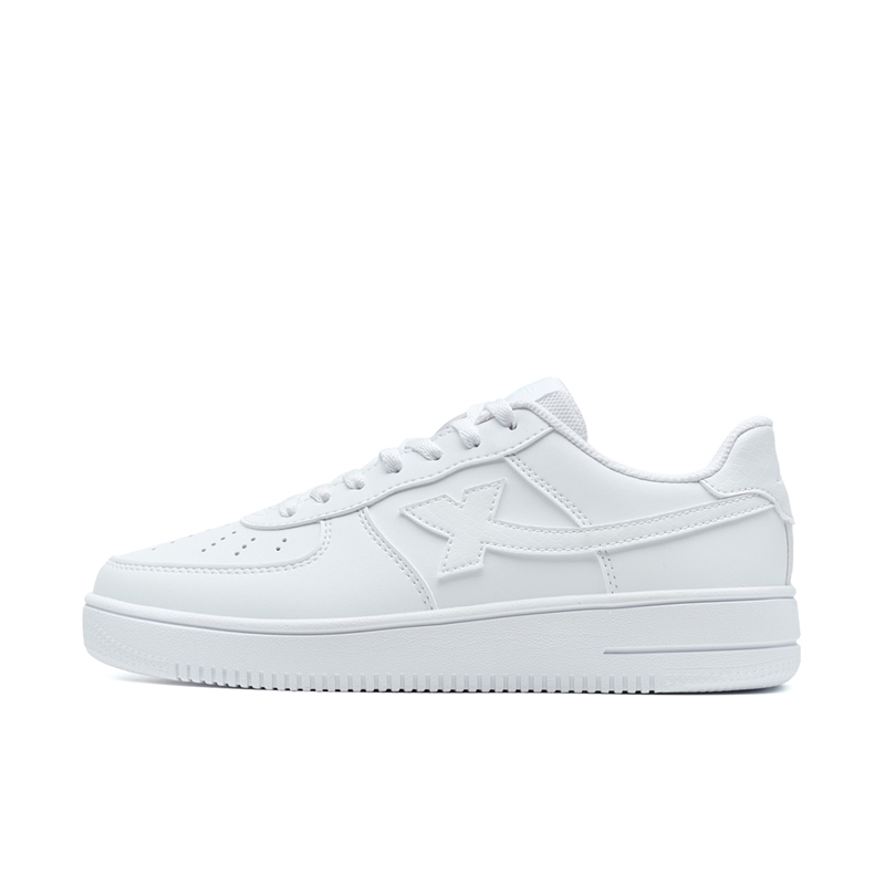 Xtep Air Force One casual non-slip wear-resistant low-top sneakers men's white