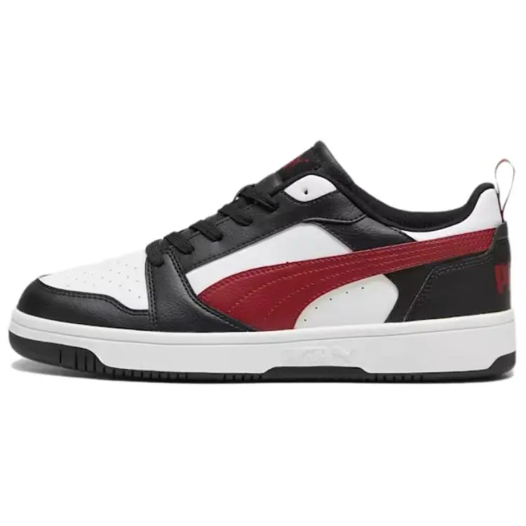 PUMA Rebound V6 Low top Skateboard Shoes Unisex Black White