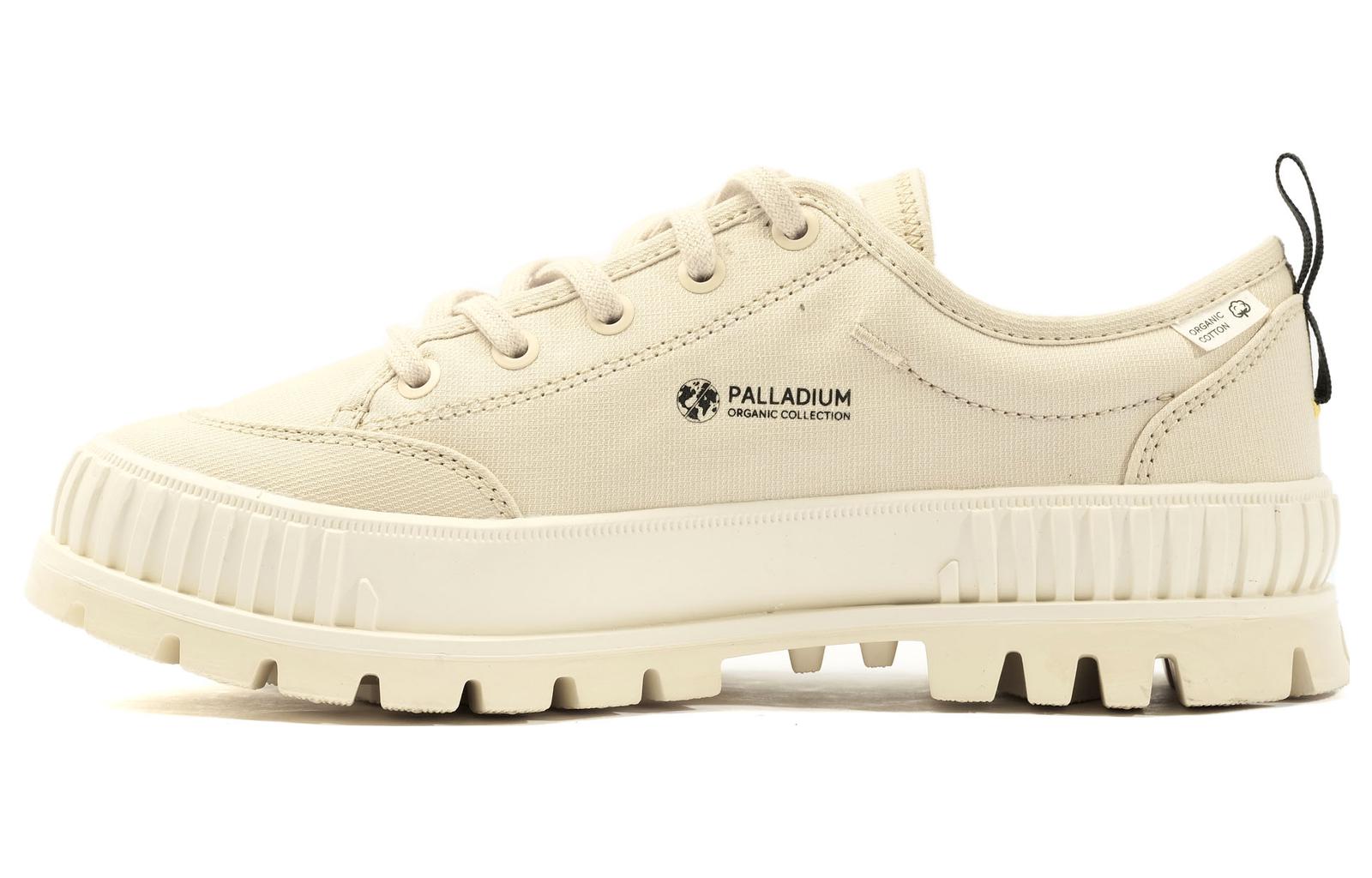 Palladium Pallashock Lo Organic 2 Abrasion Resistant Breathable Low top Skateboard Shoes Unisex Beige