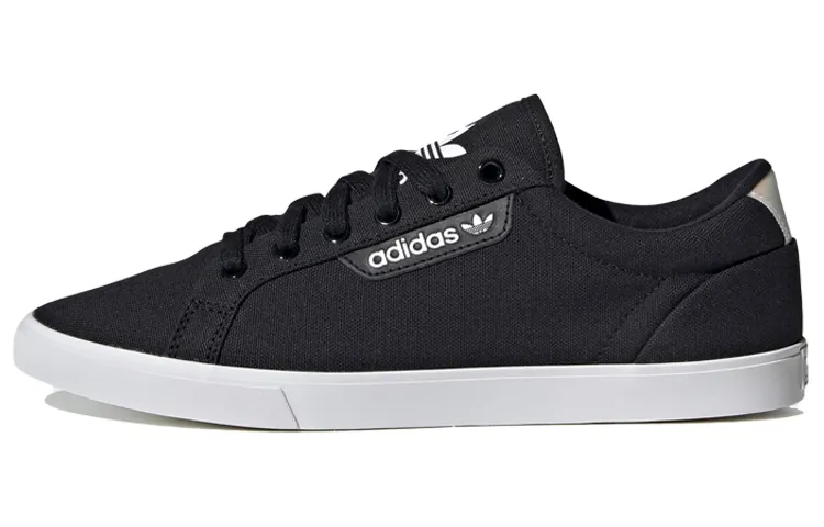Adidas Originals Sleek Lo Canvas Slip Resistant Slip Resistant Low top Skateboard Shoes Women's Black White