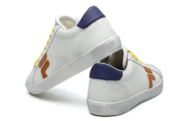 FILA Stride Slip Resistant, Abrasion Resistant, Lightweight Cushioning Low top Skateboard Shoes Men's Star White