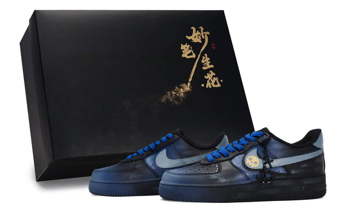 Nike Air Force 1 Skateboard Shoes Unisex Low Top Blue