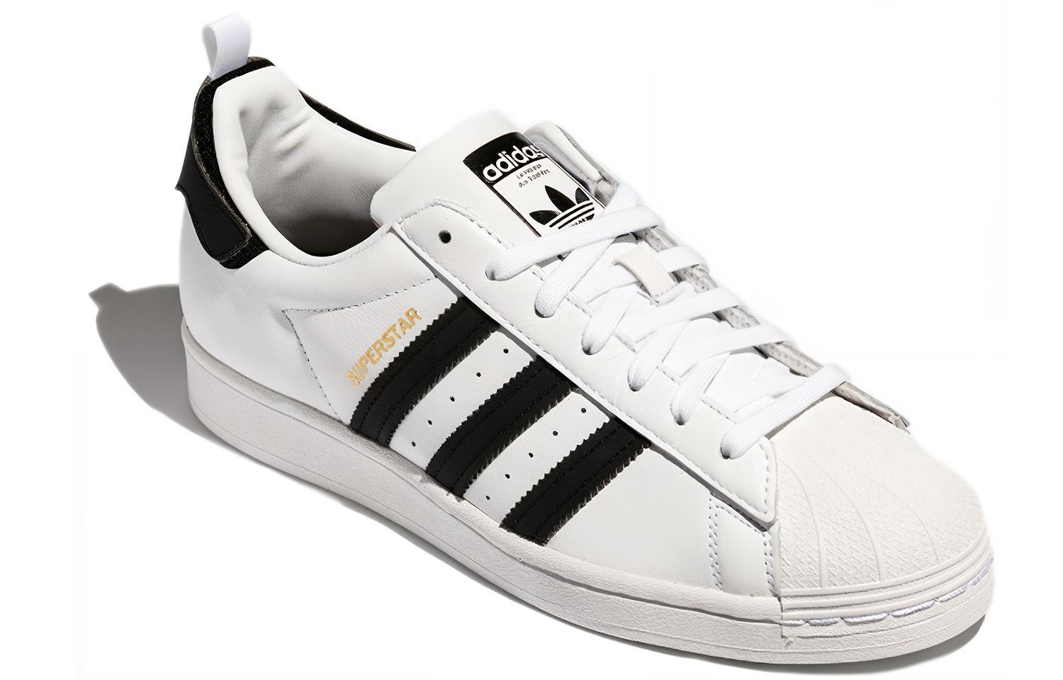 Кроссовки adidas originals SUPERSTAR (черный / белый / золотой) — Чёрный / белый / золотой — фото 2