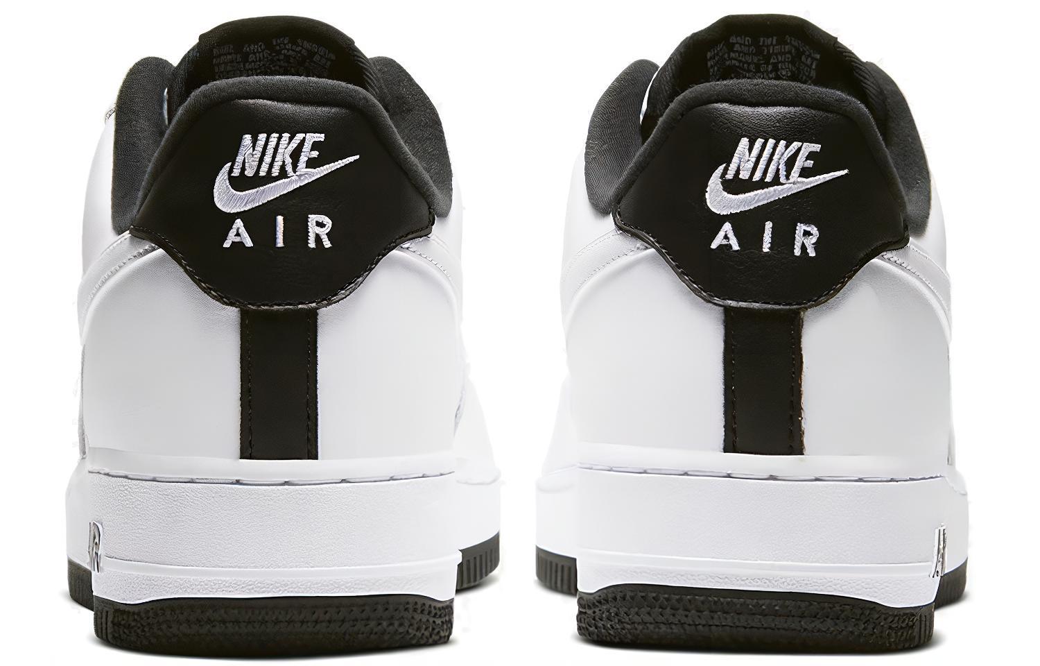 Мужские кроссовки Nike Air Force 1 07 (черно-белые) — фото 4