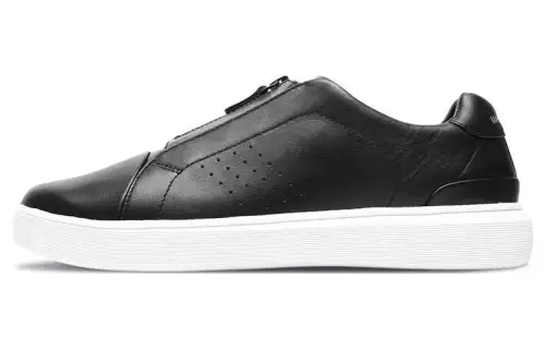 Skechers MARK NASON Record Cow Leather Athleisure Low top Skateboard Shoes Men's Black