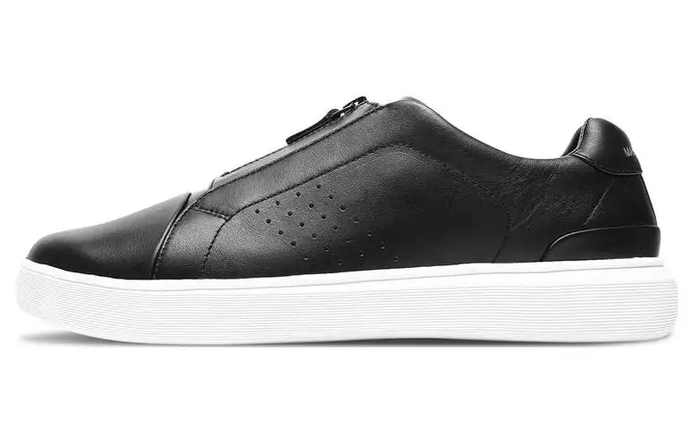 Skechers MARK NASON Record Cow Leather Athleisure Low top Skateboard Shoes Men's Black