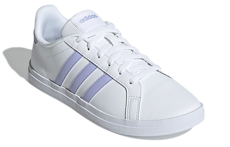 Женские кеды adidas neo Courtpoint (бело-фиолетовые) — Белый / фиолетовый — фото 3